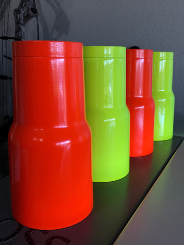 30 oz Stainless Steel Tumbler POWDER COATED - NEON ORANGE
