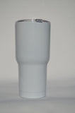 30 oz Stainless Steel Tumbler - WHITE